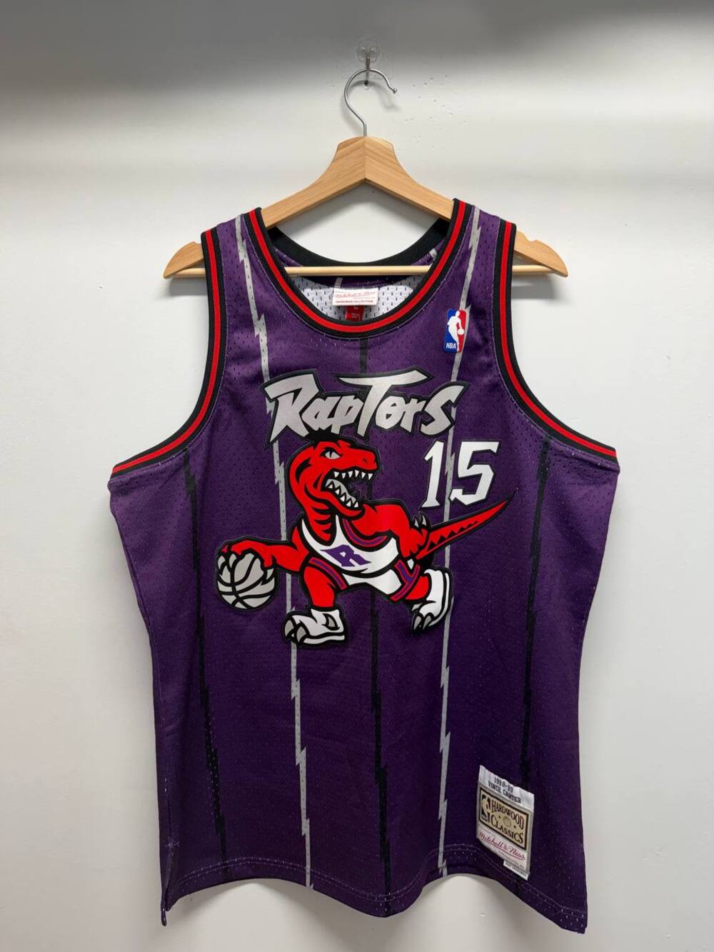 Toronto Raptors Vince Carter #15 1998-99 Mitchell & Ness Hardwood Classics HWC S
